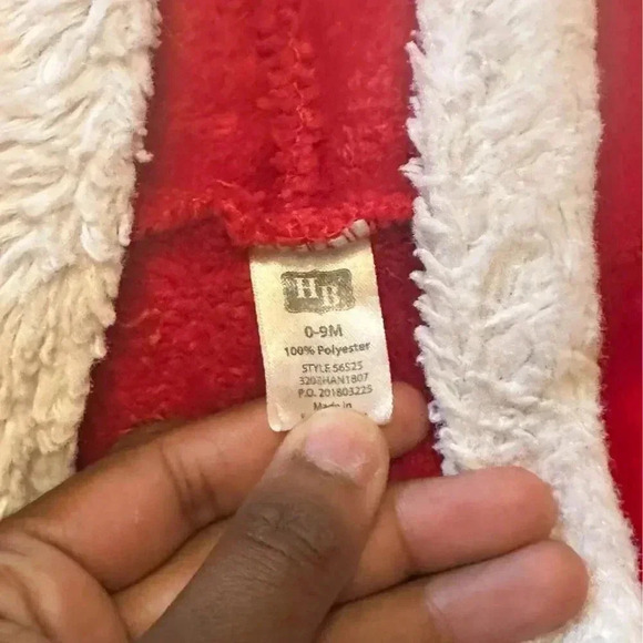 Baby Santa Robe (0-9 months), Christmas Robe - Picture 5 of 7